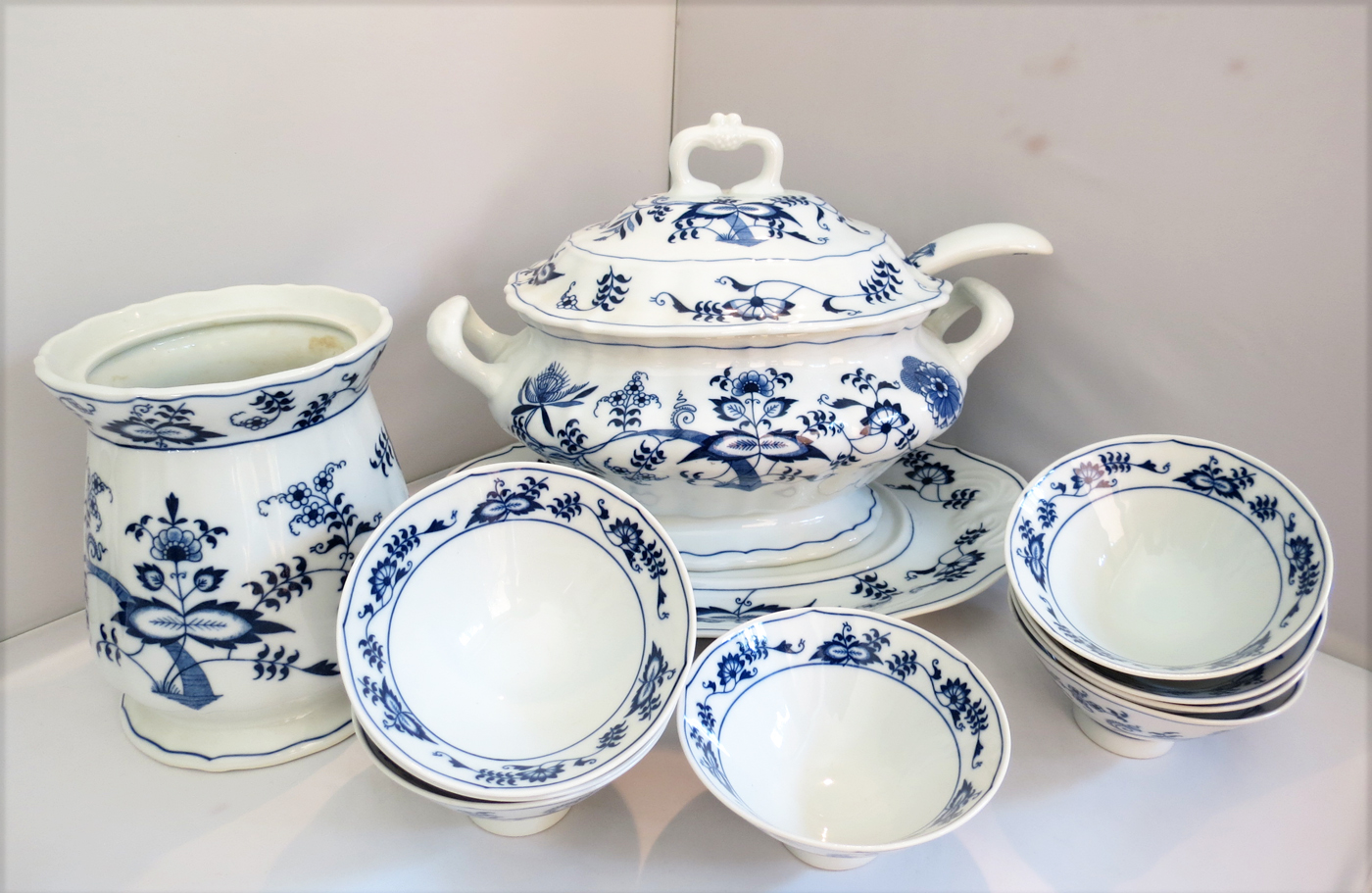 Blue Danube Japan Porcelain Set 11 Pieces Modernism